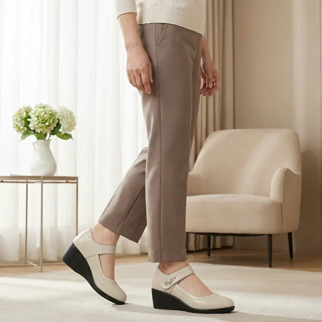 Camila Comfort Leather Support Shoes