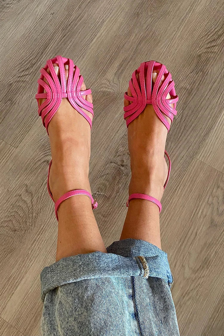 RUTH | Round Toe Strap Sandals
