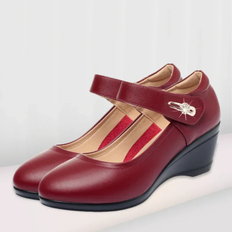 Camila Comfort Leather Support Shoes