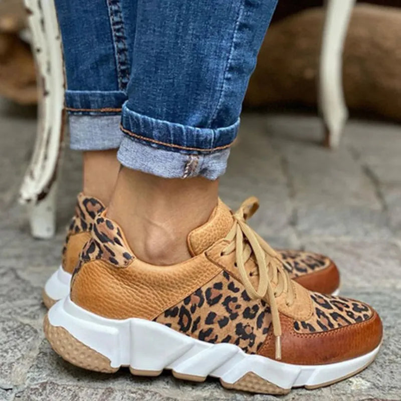 Kira™ | Comfortable Leopard Sneakers