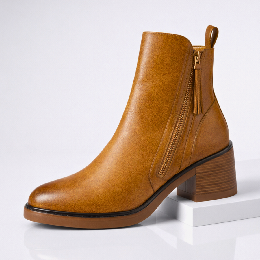 Nola Leather Ankle Boots