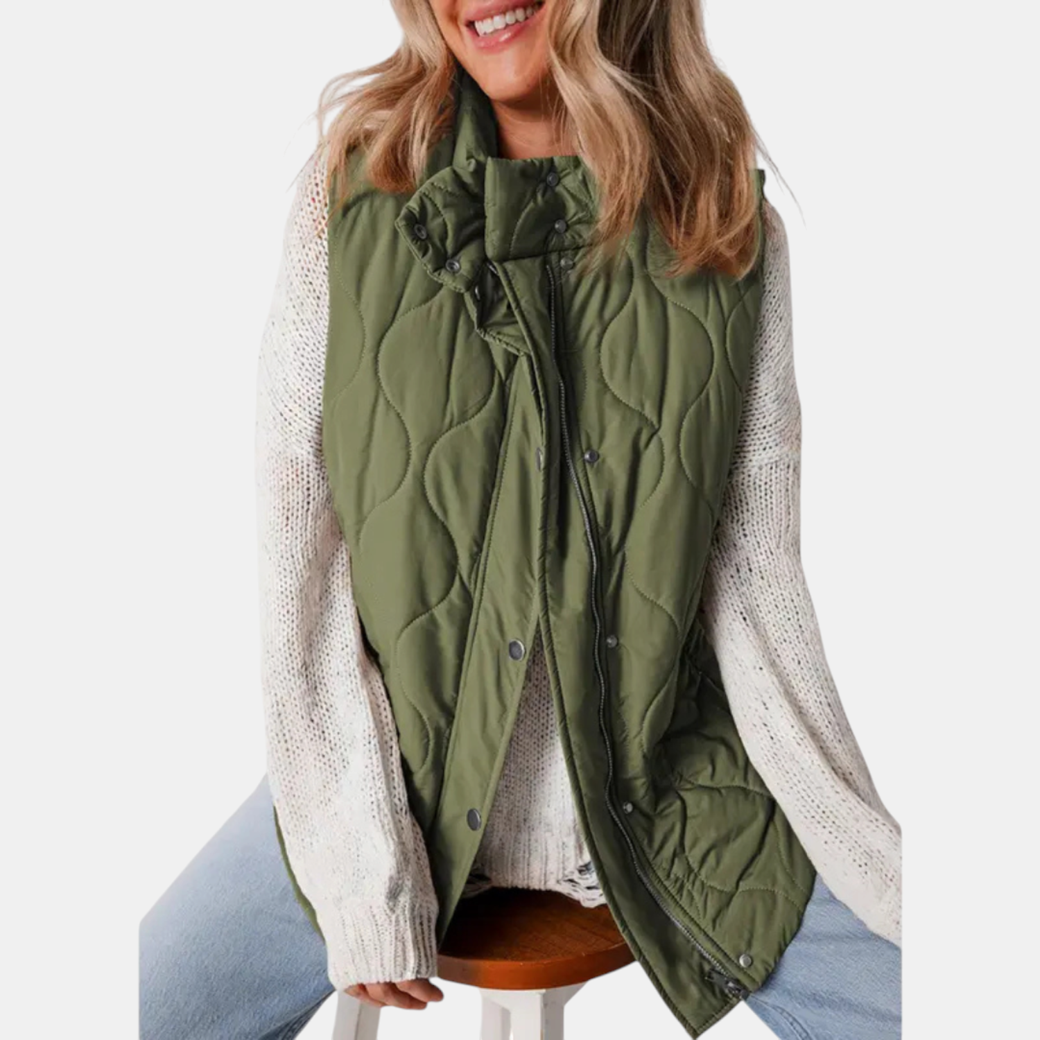 The Marlowe Quilted Hooded Vest