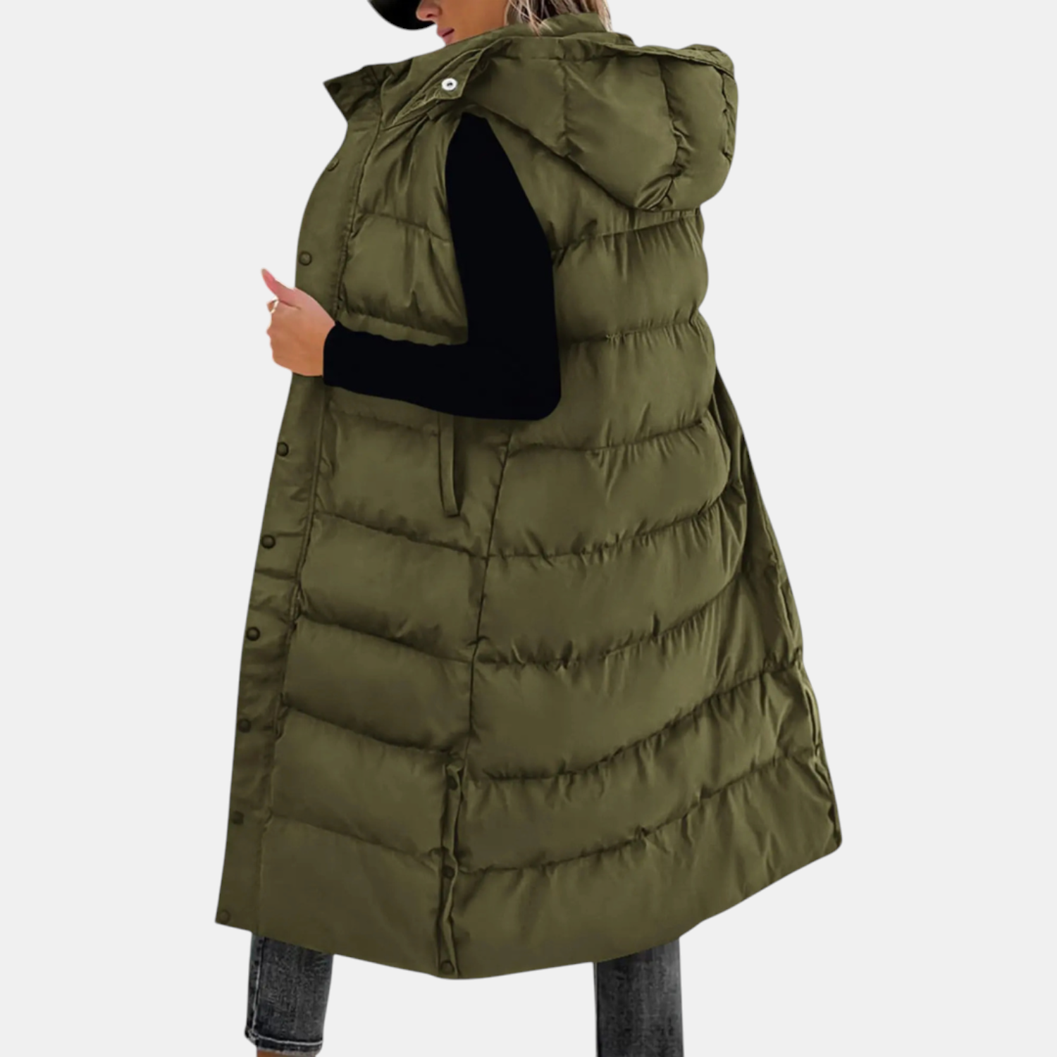 The Eleanor Longline Quilted Vest