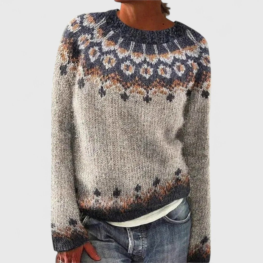 Brenda - Retro Scandinavian knitted sweater