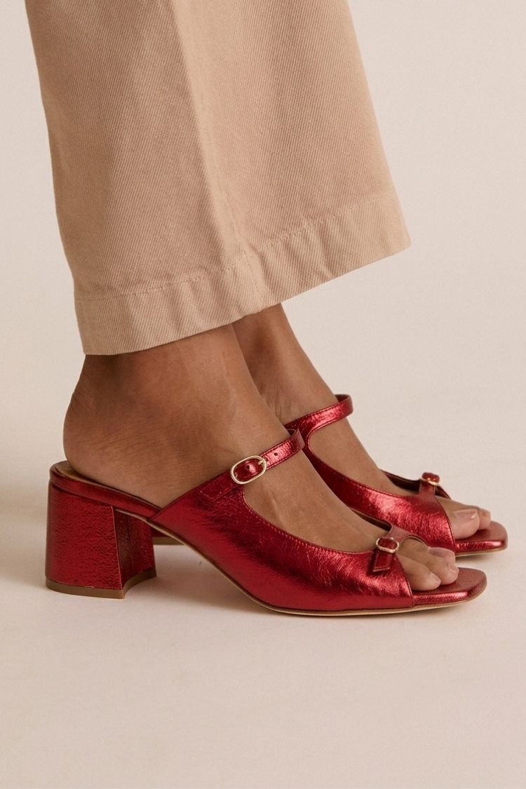 RUBY | Block Toe Heeled Sandals