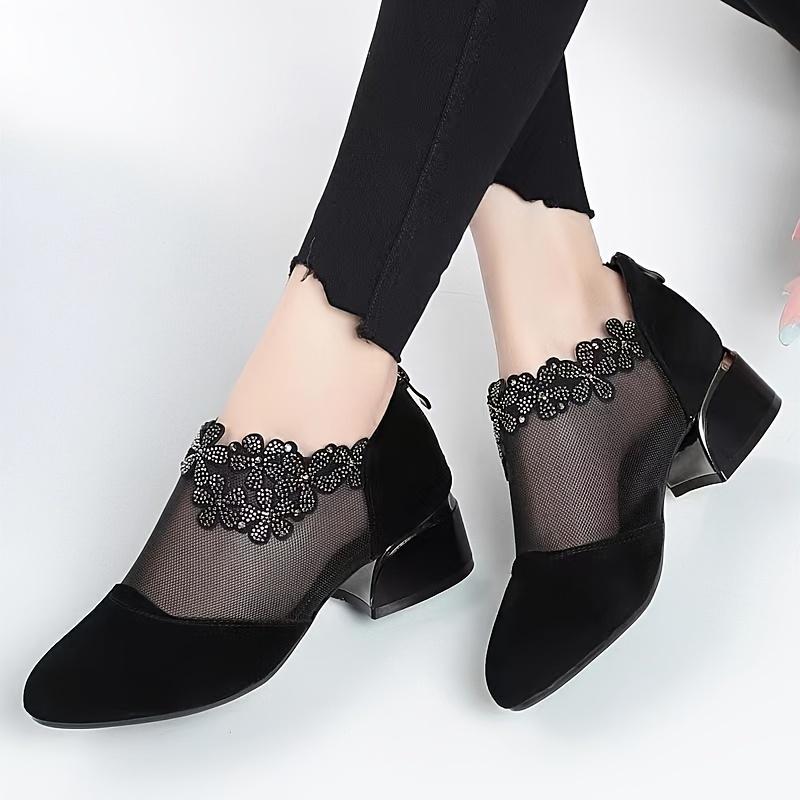 Aurora Elegant Breathable Mesh Heels