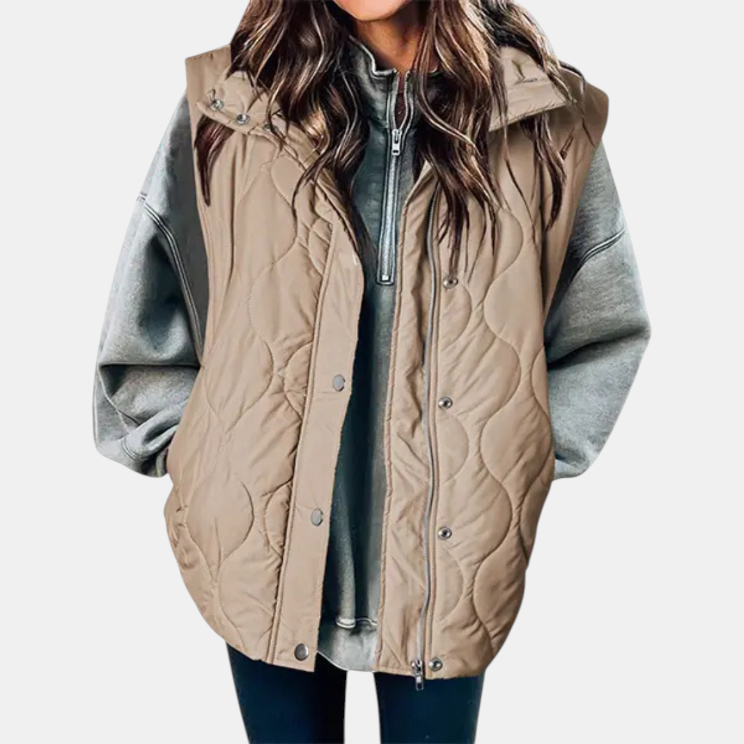 The Marlowe Quilted Hooded Vest
