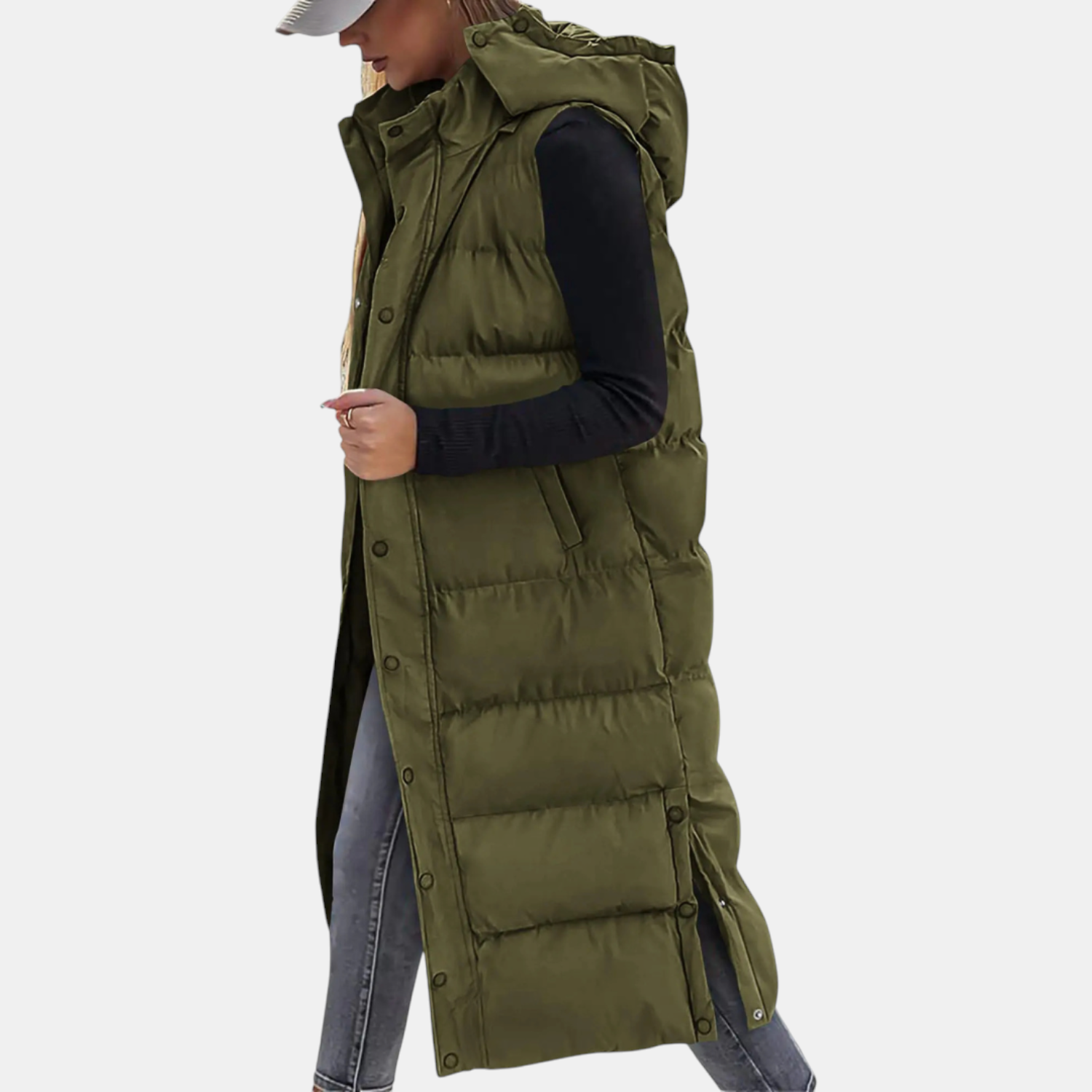 The Eleanor Longline Quilted Vest