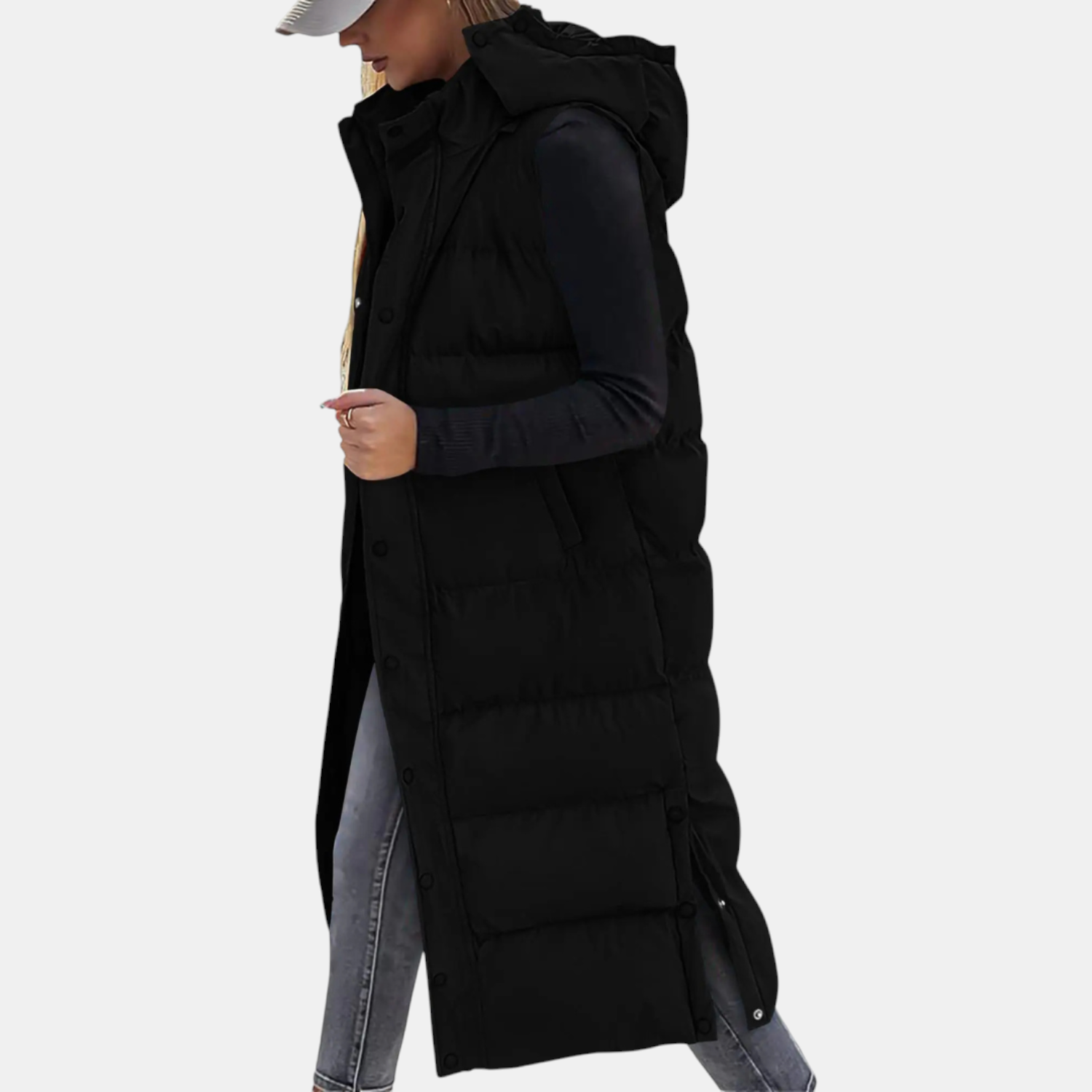 The Eleanor Longline Quilted Vest