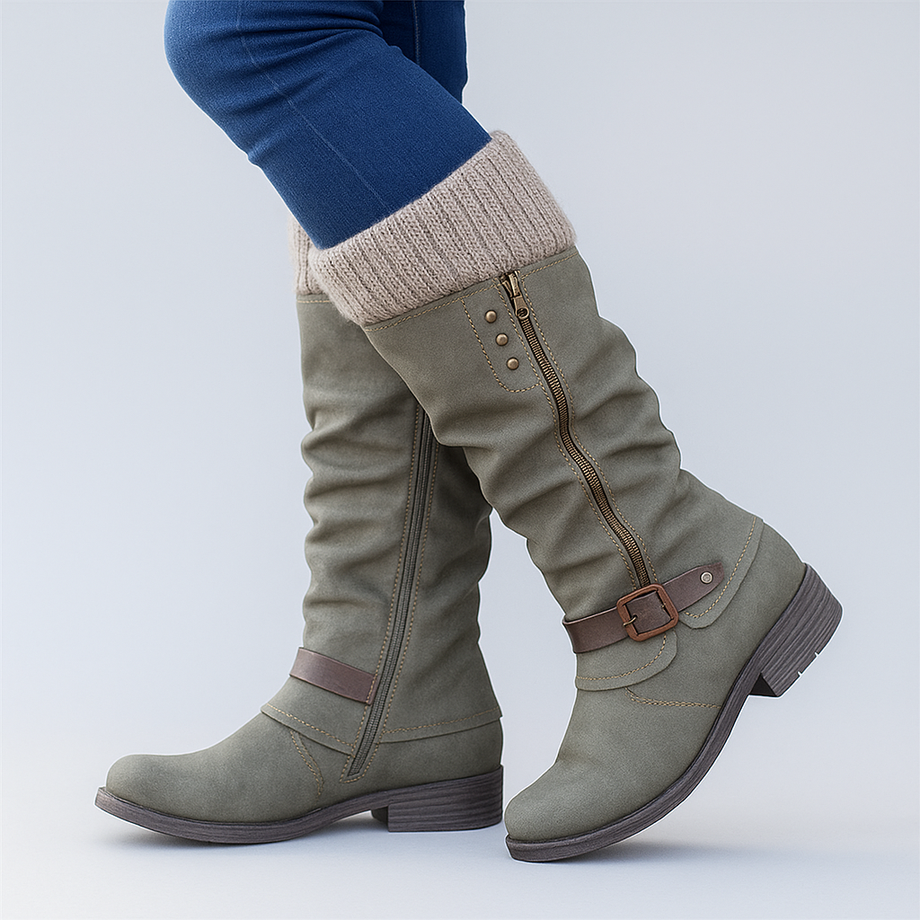 Bonnie | Elegant Supportive Buckle Boots