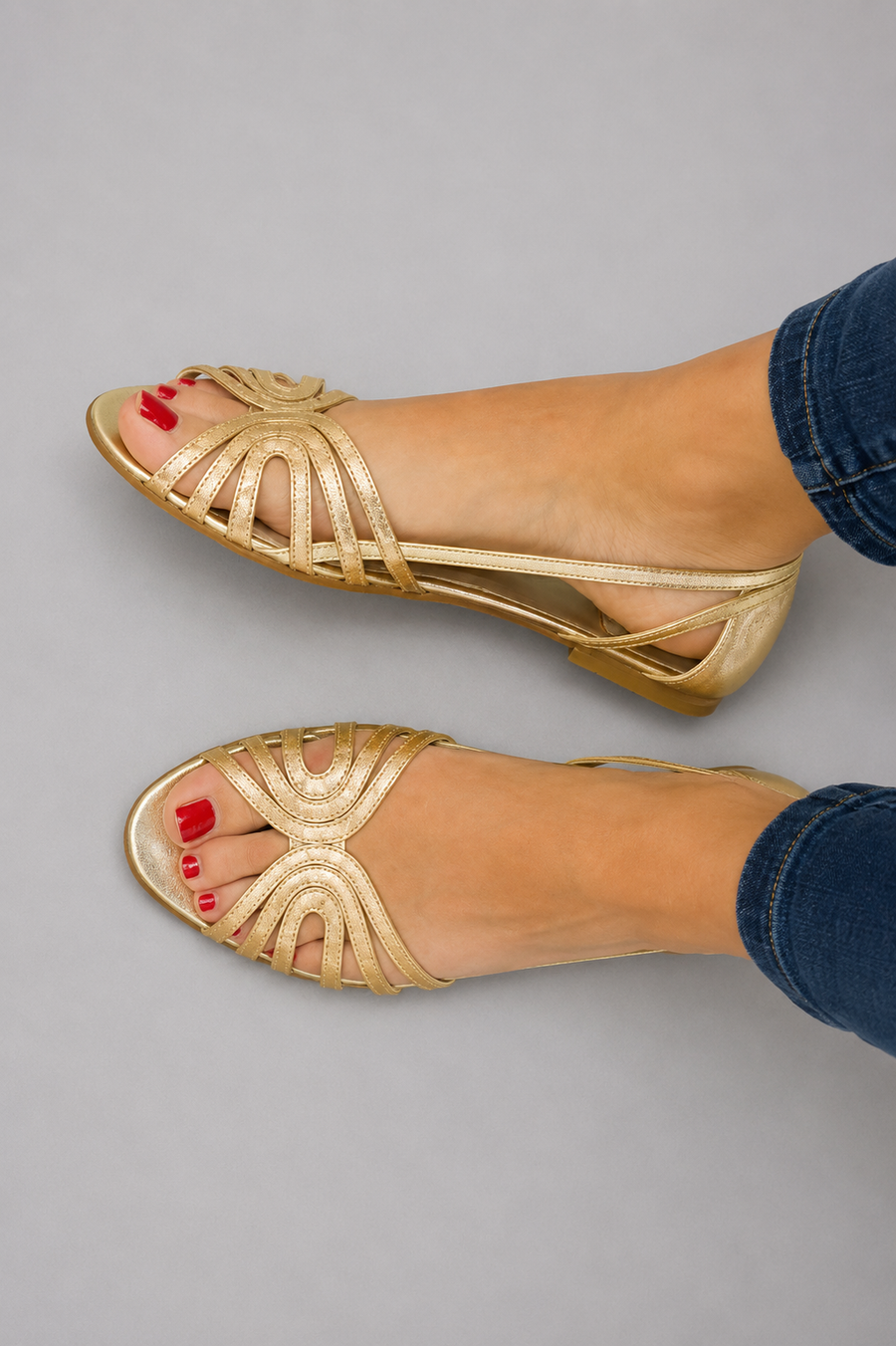 FLORENCE | Metallic Shine Sandals