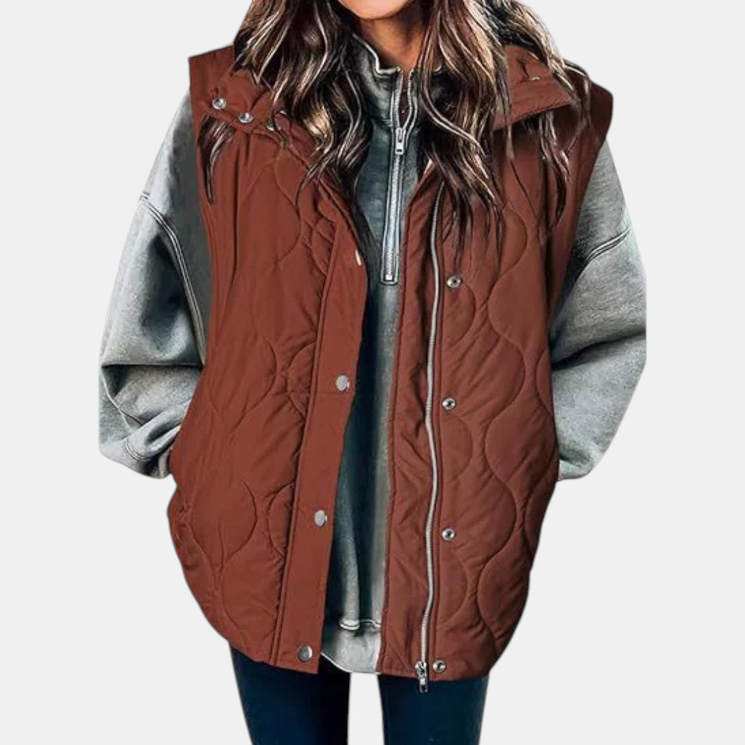 The Marlowe Quilted Hooded Vest