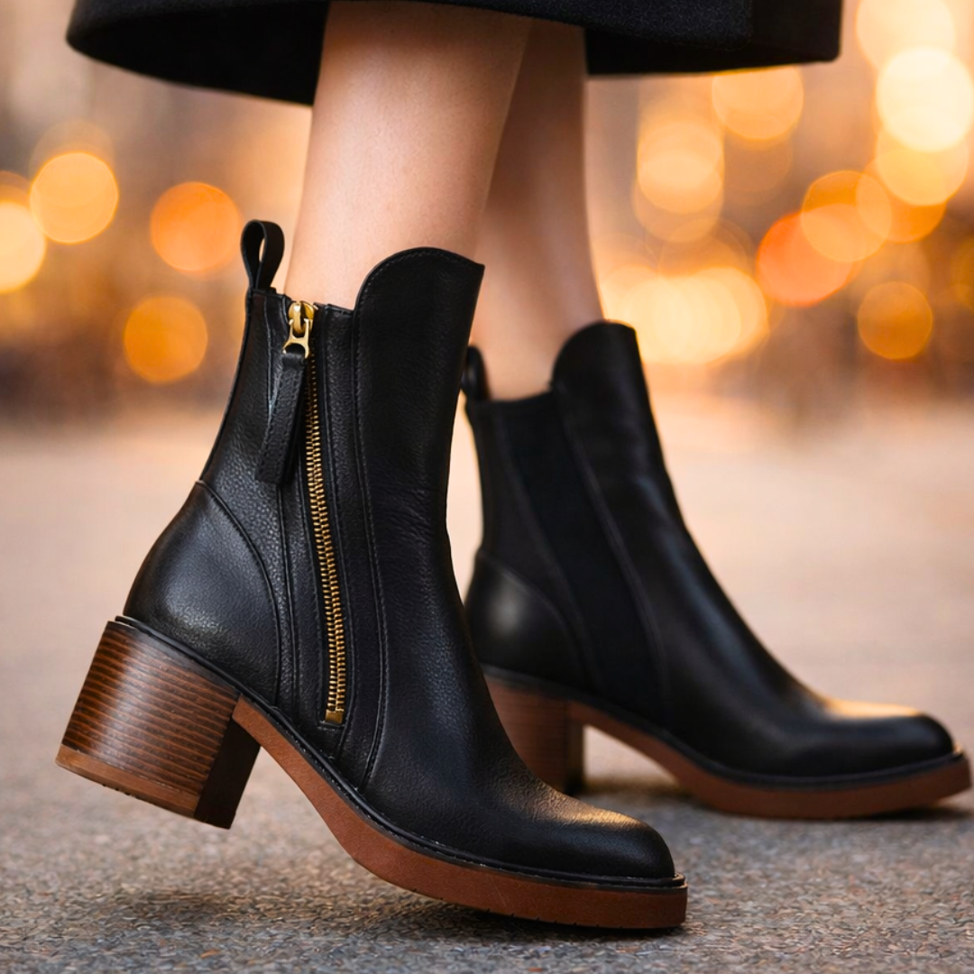 Nola Leather Ankle Boots