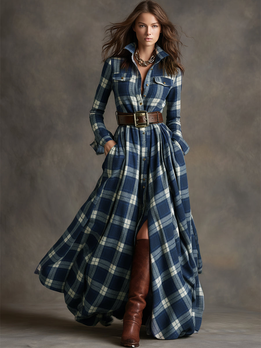 Mireline - Classic Button-Up Shirt Dress