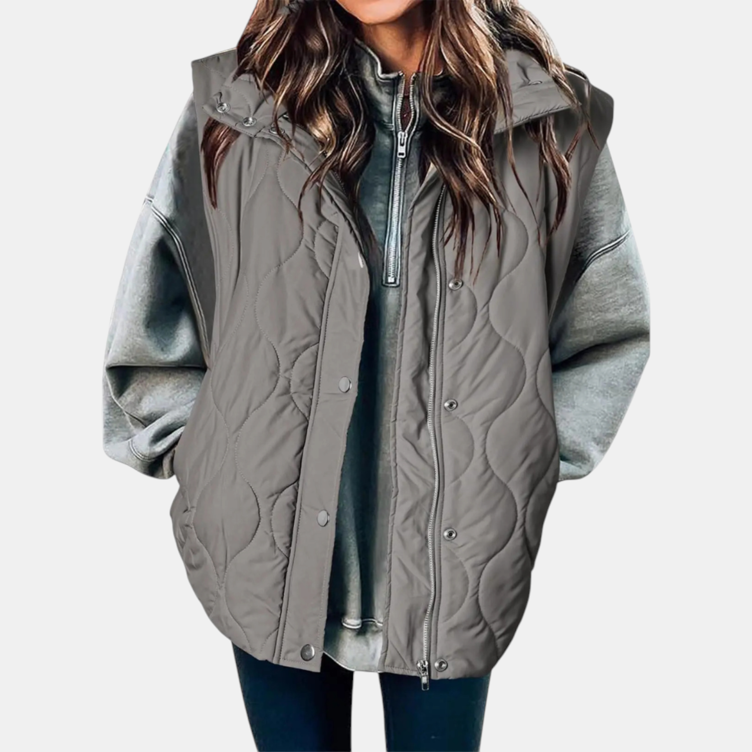 The Marlowe Quilted Hooded Vest