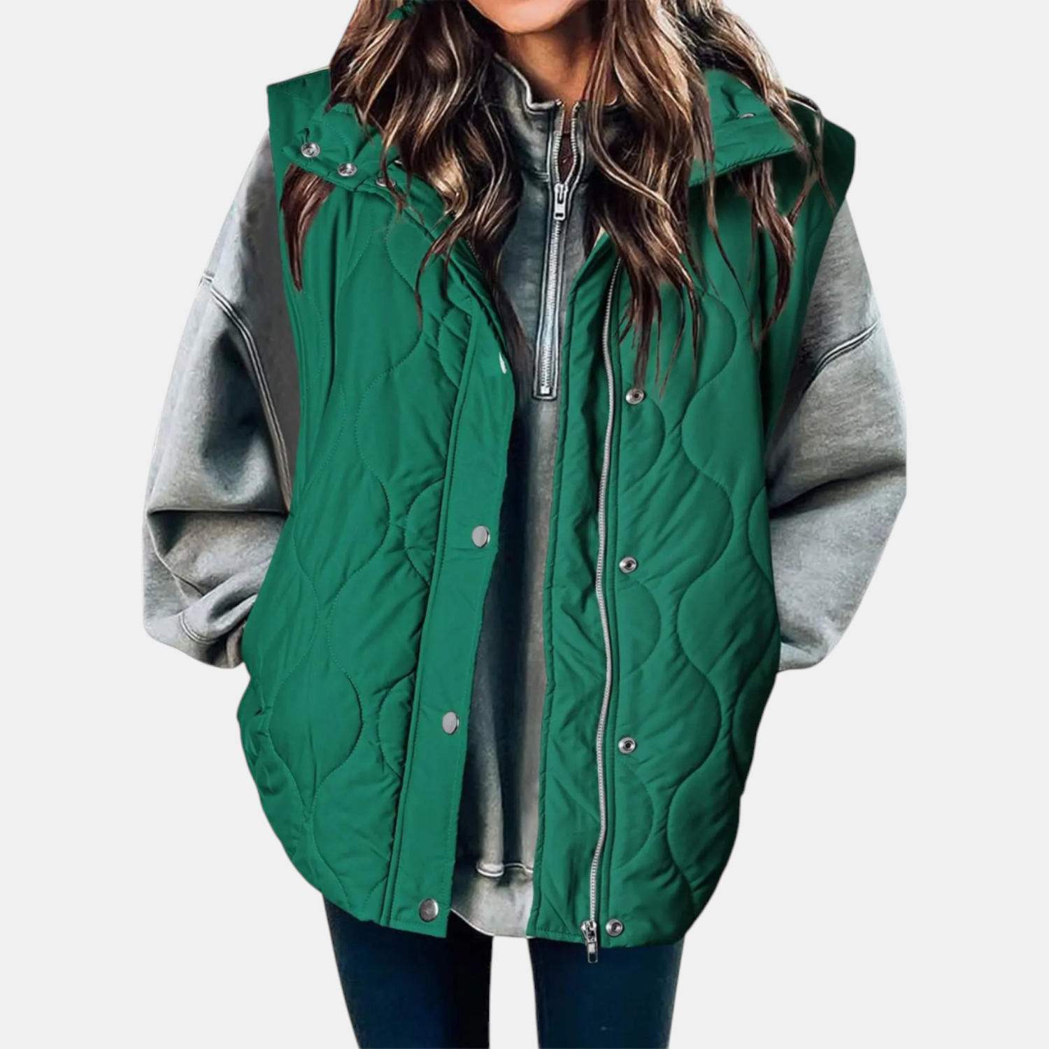 The Marlowe Quilted Hooded Vest