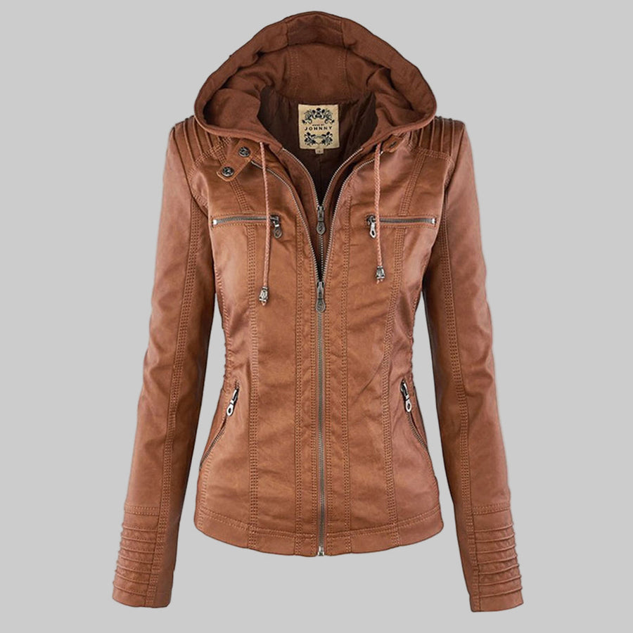Esmé™ | Hooded Moto Jacket