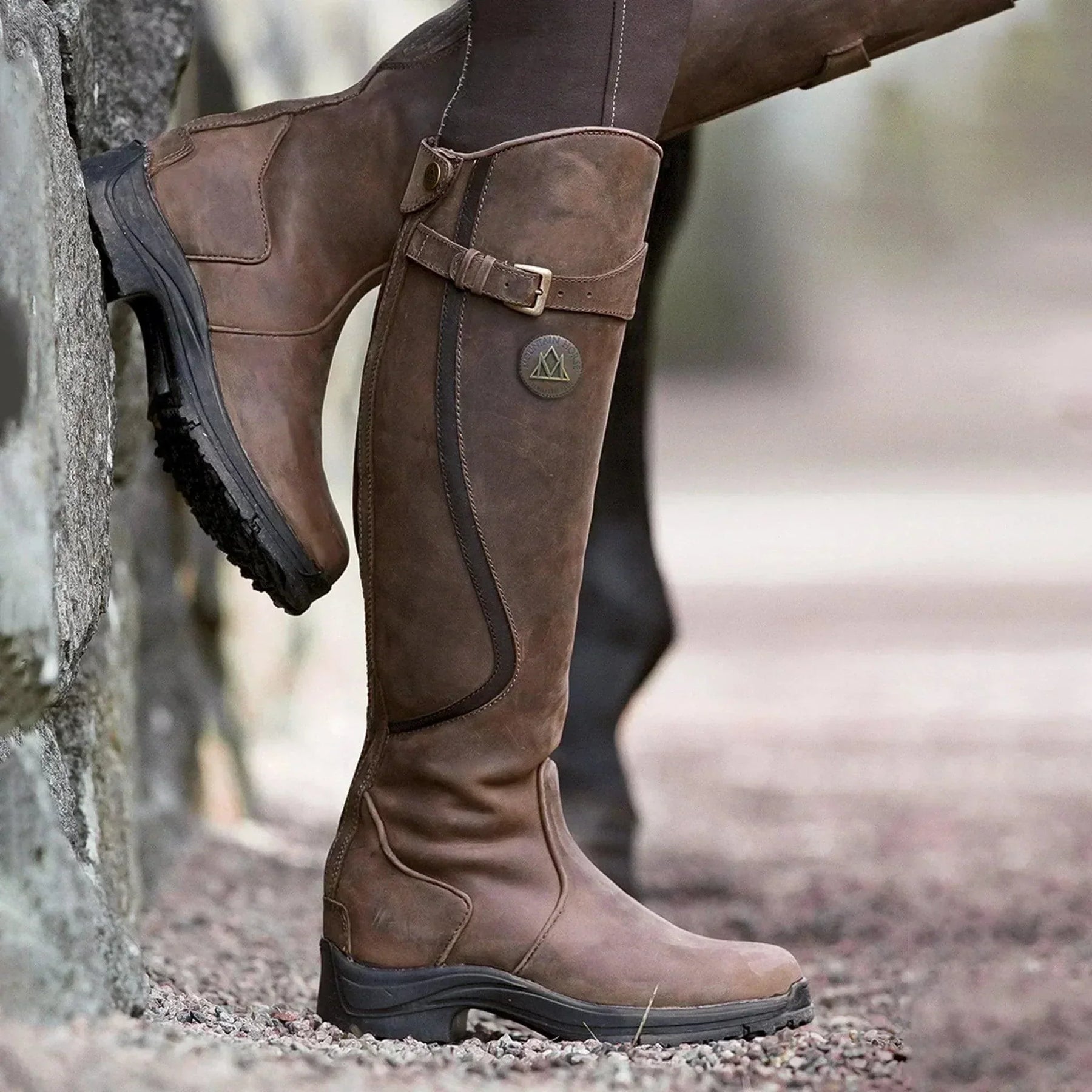 Evelyn | Waterproof Leather Riding Boots