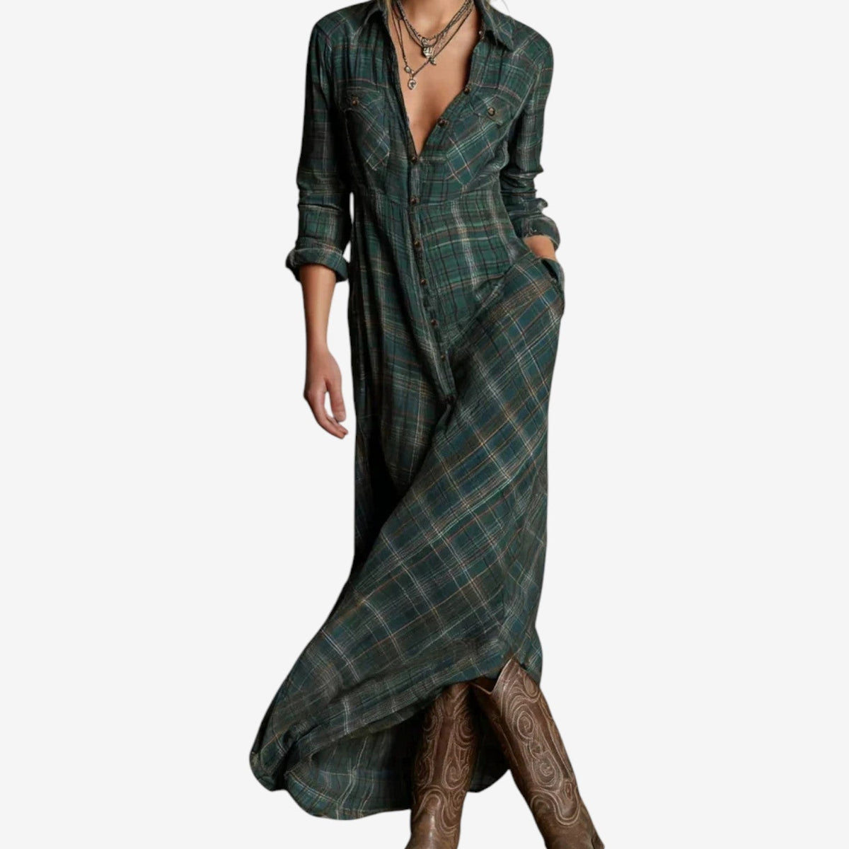 Carisse - Collared Minimalist Dress