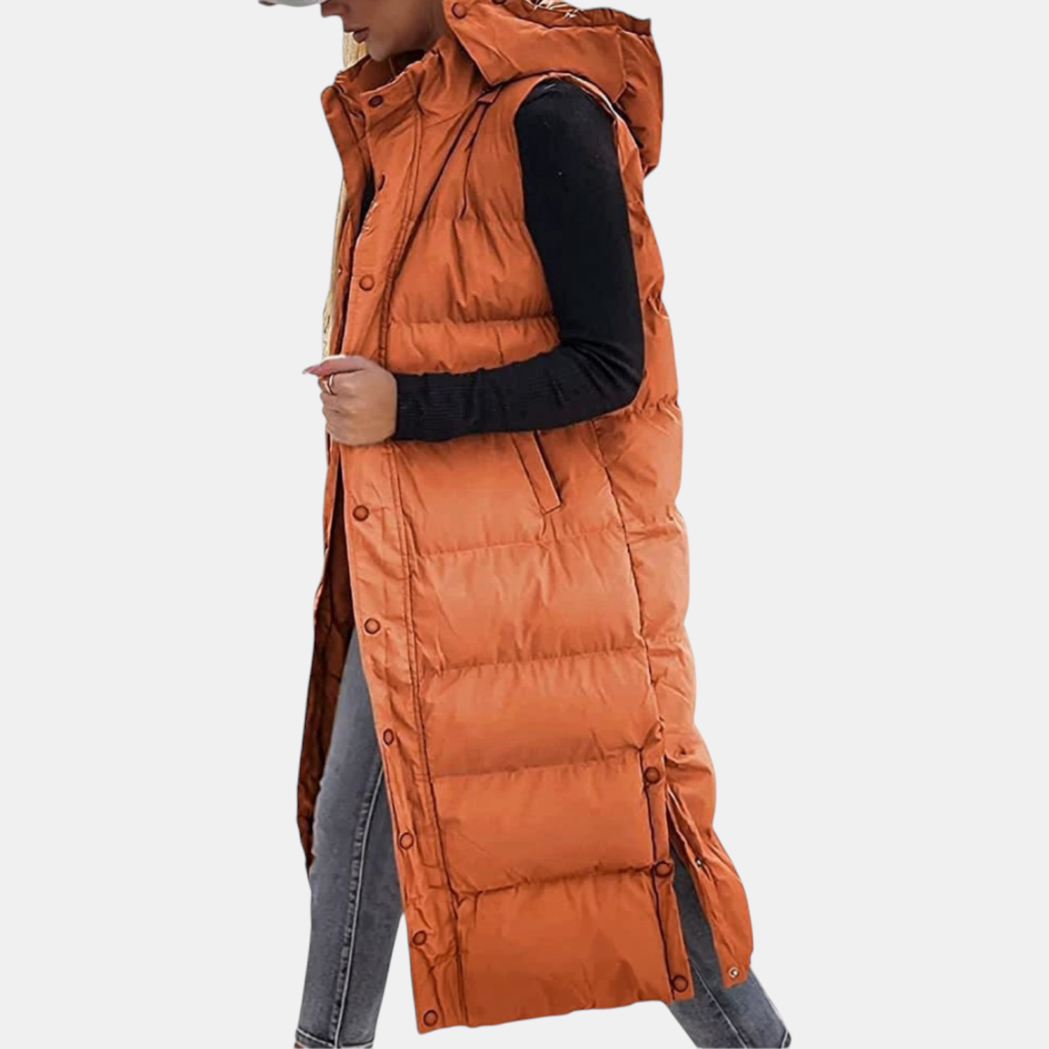 The Eleanor Longline Quilted Vest