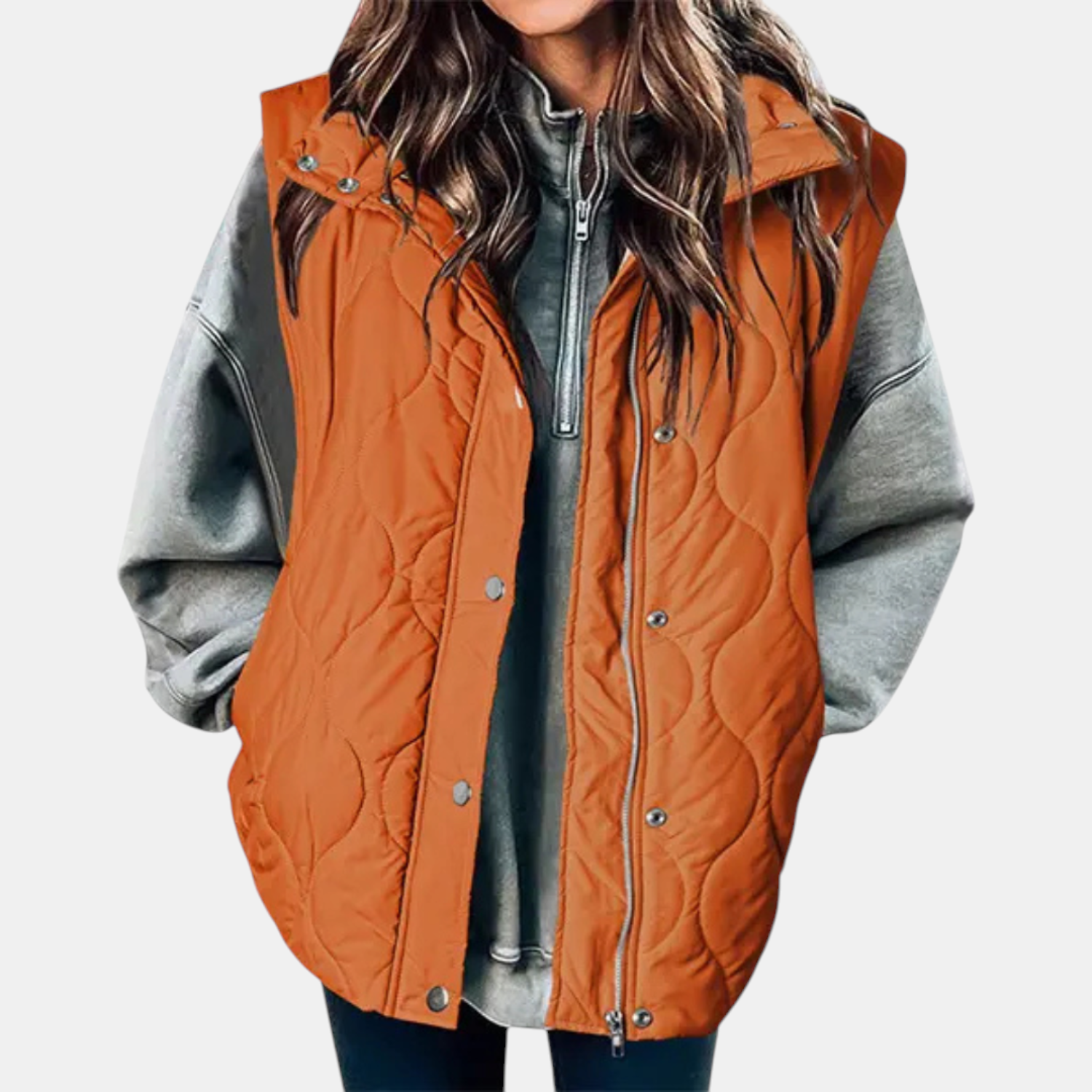 The Marlowe Quilted Hooded Vest