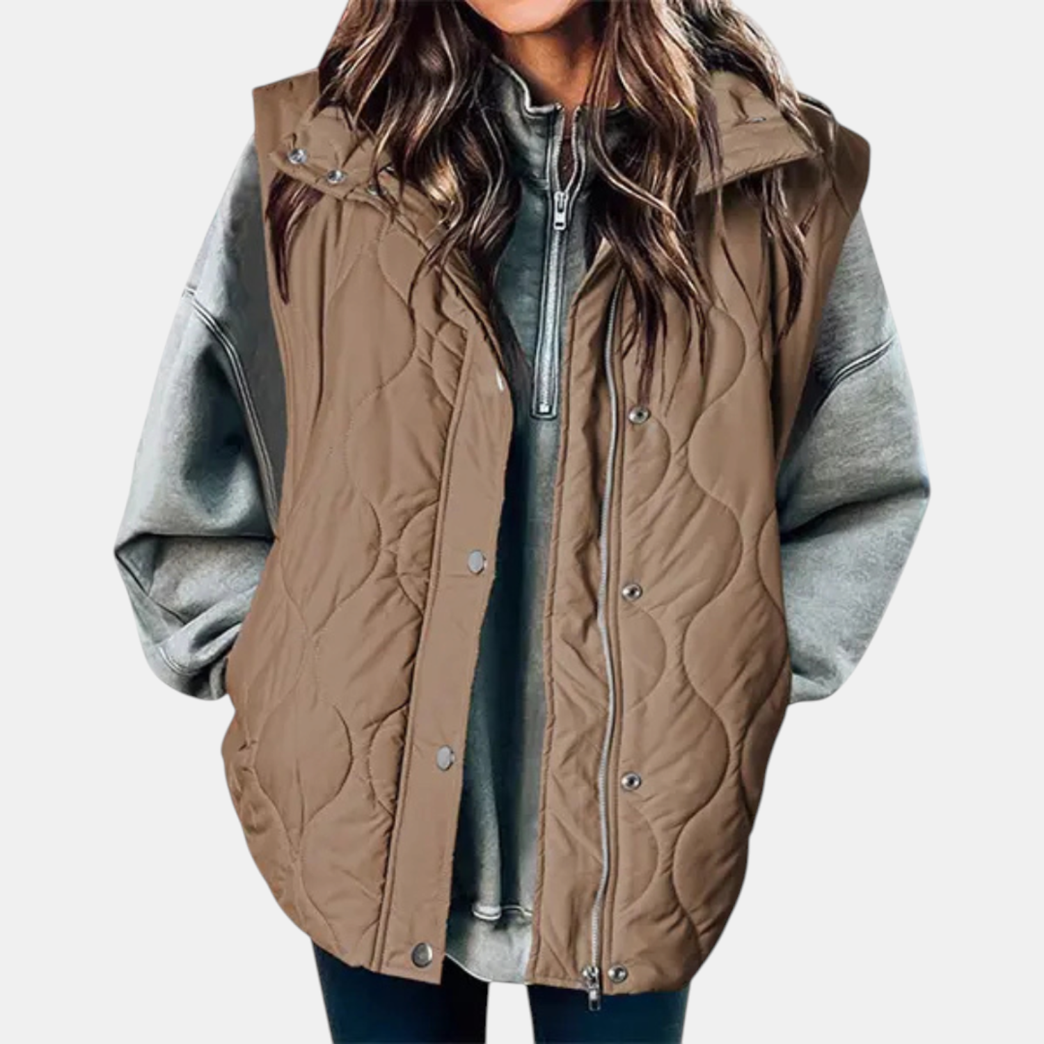 The Marlowe Quilted Hooded Vest