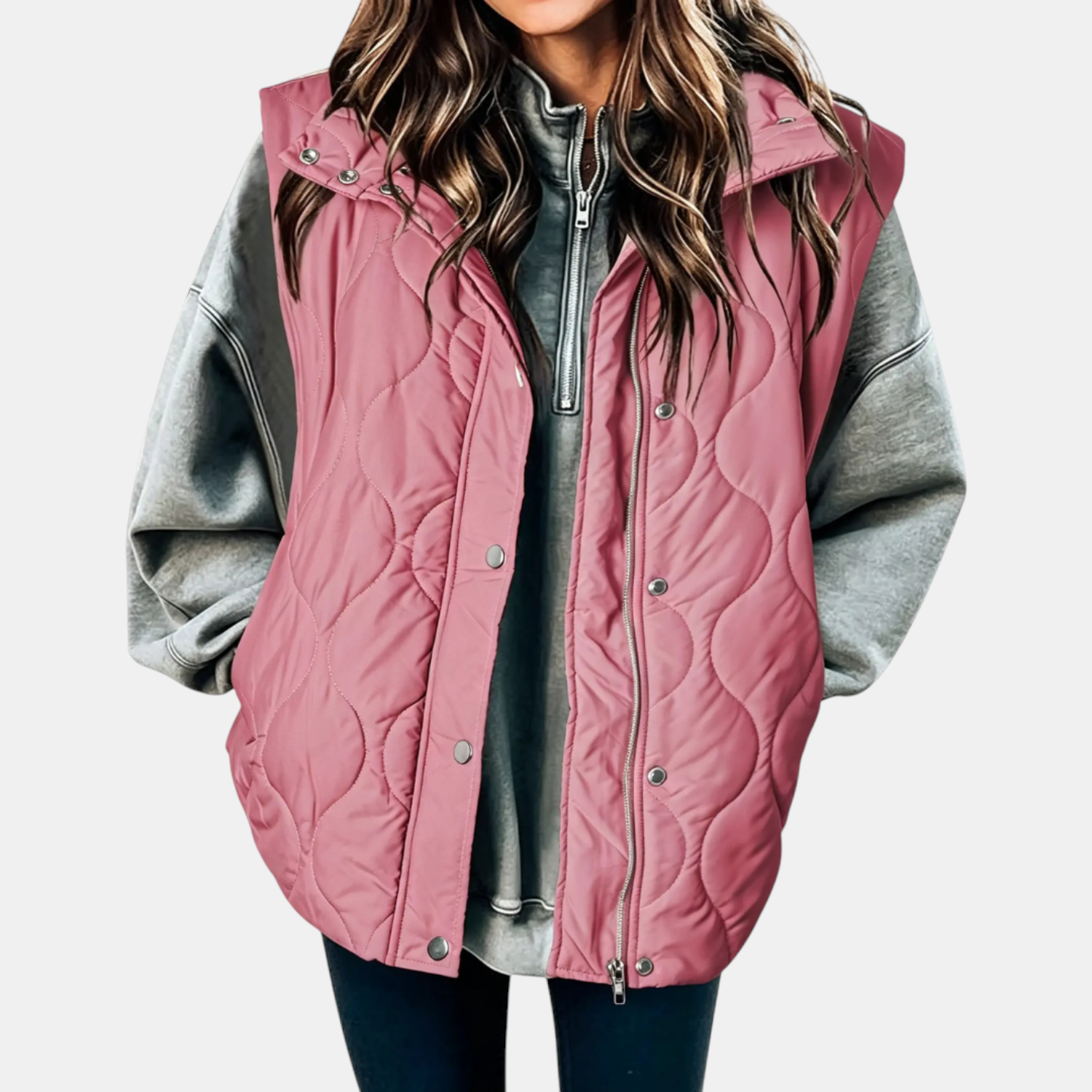 The Marlowe Quilted Hooded Vest