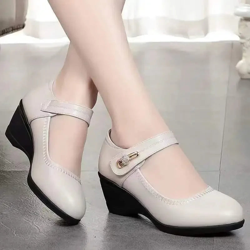 Camila Comfort Leather Support Shoes