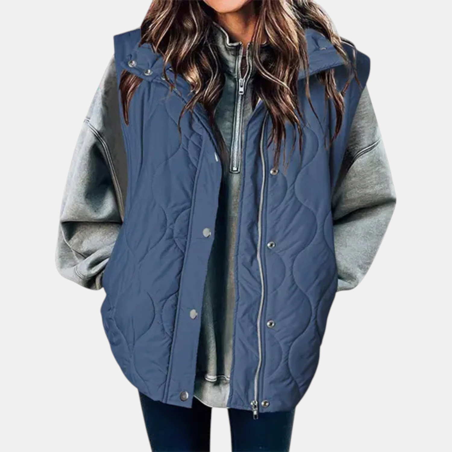 The Marlowe Quilted Hooded Vest