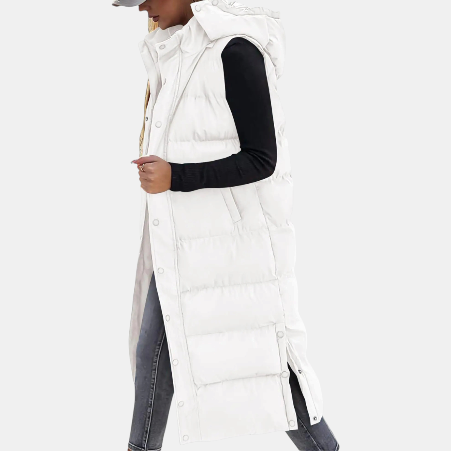 The Eleanor Longline Quilted Vest