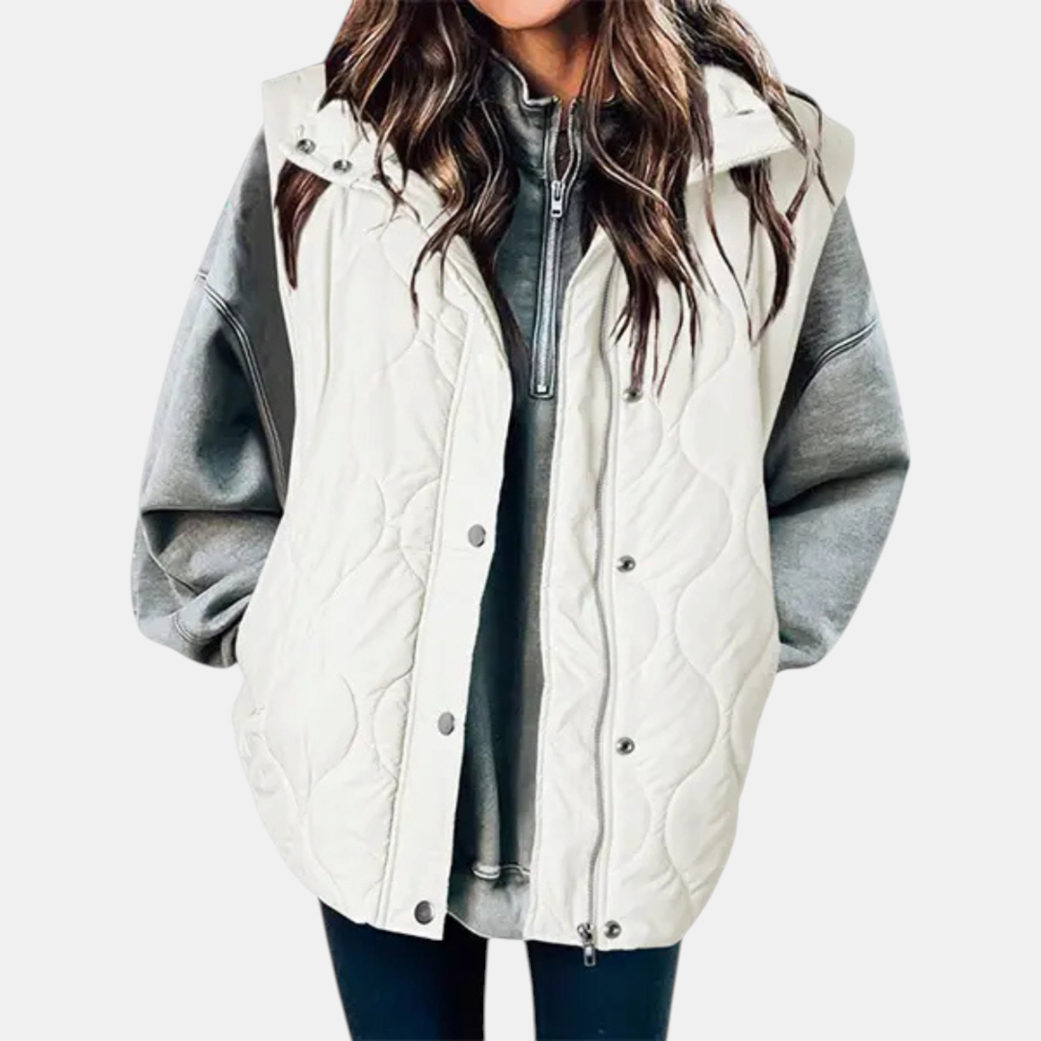 The Marlowe Quilted Hooded Vest