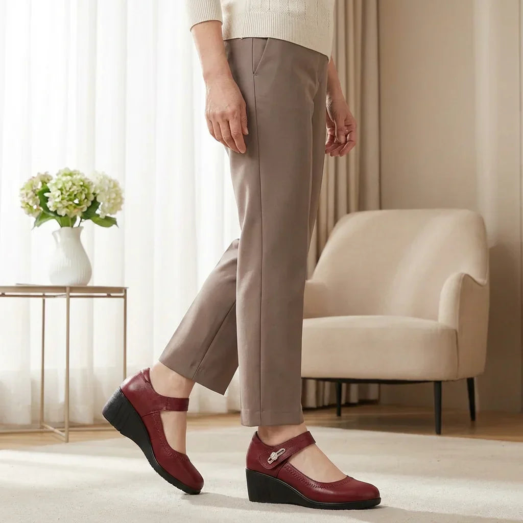 Camila Comfort Leather Support Shoes