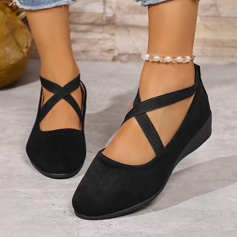 Delphine™ | Comfort Wedge Ballet Flats