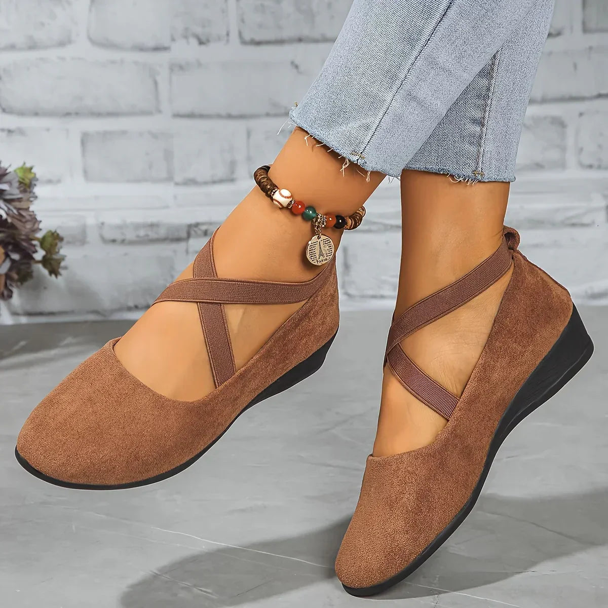 Delphine™ | Comfort Wedge Ballet Flats