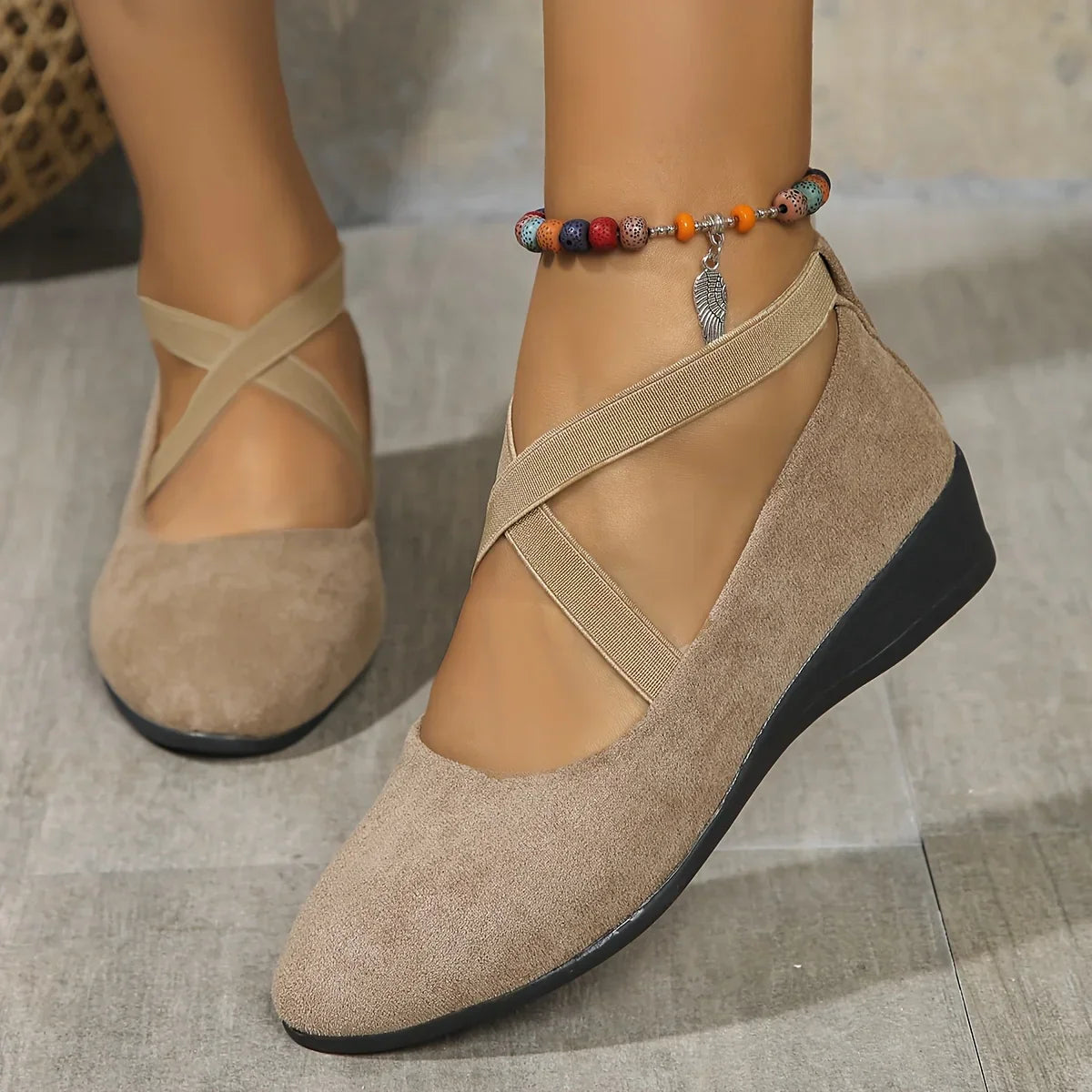 Delphine™ | Comfort Wedge Ballet Flats