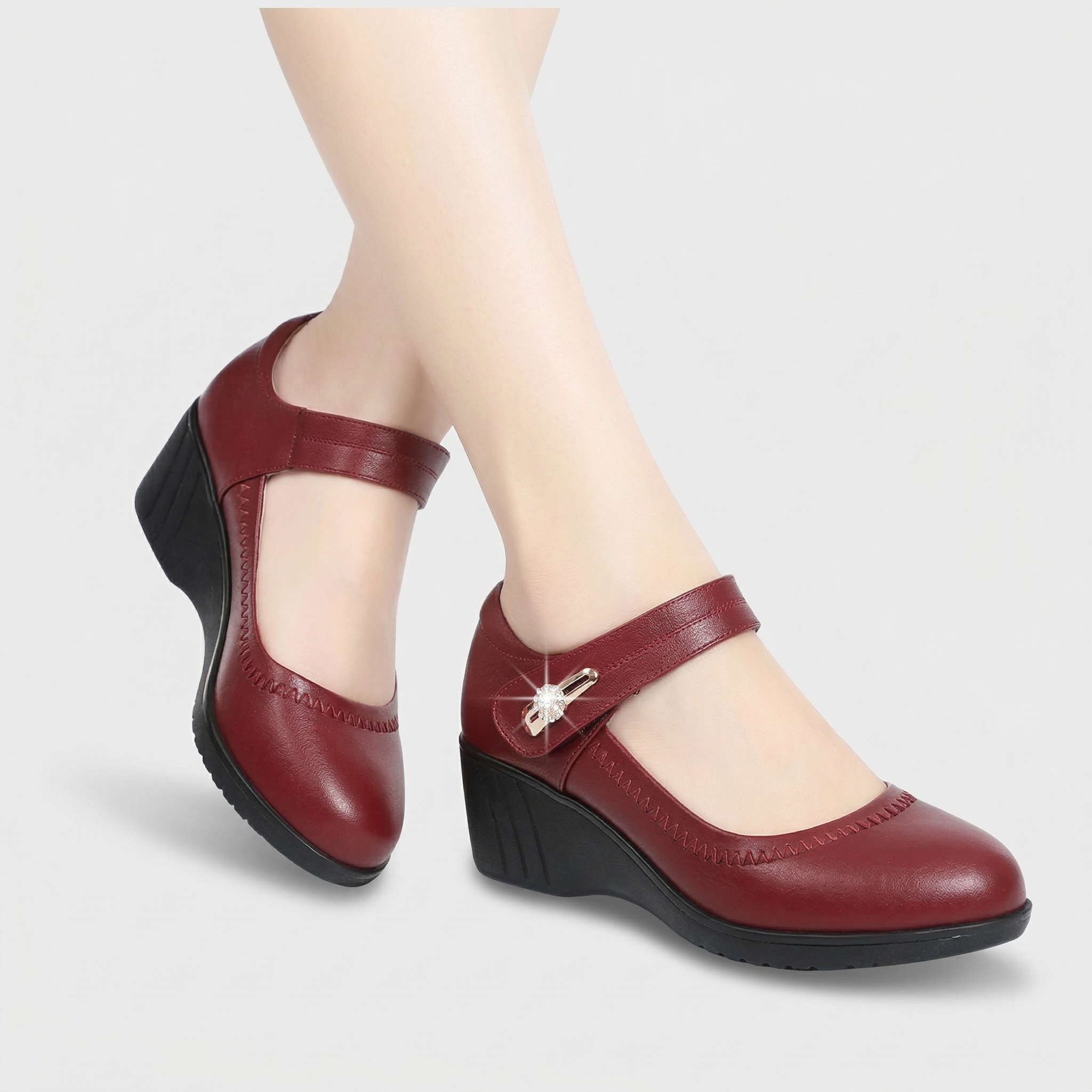 Camila Comfort Leather Support Shoes