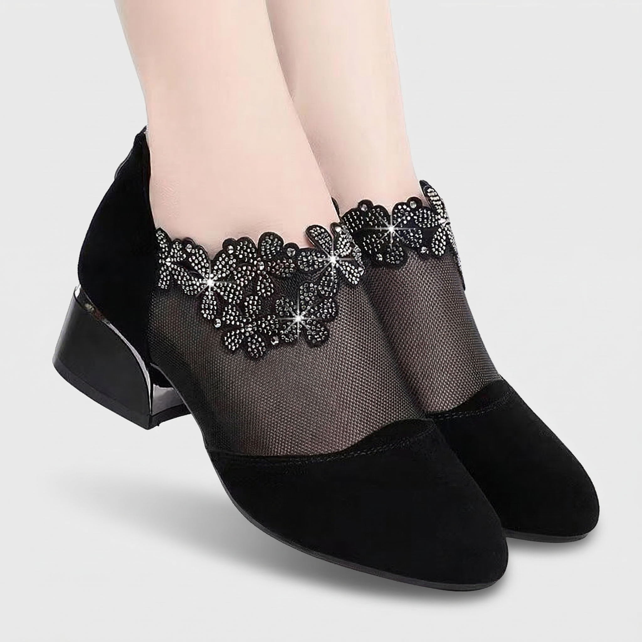 Aurora Elegant Breathable Mesh Heels
