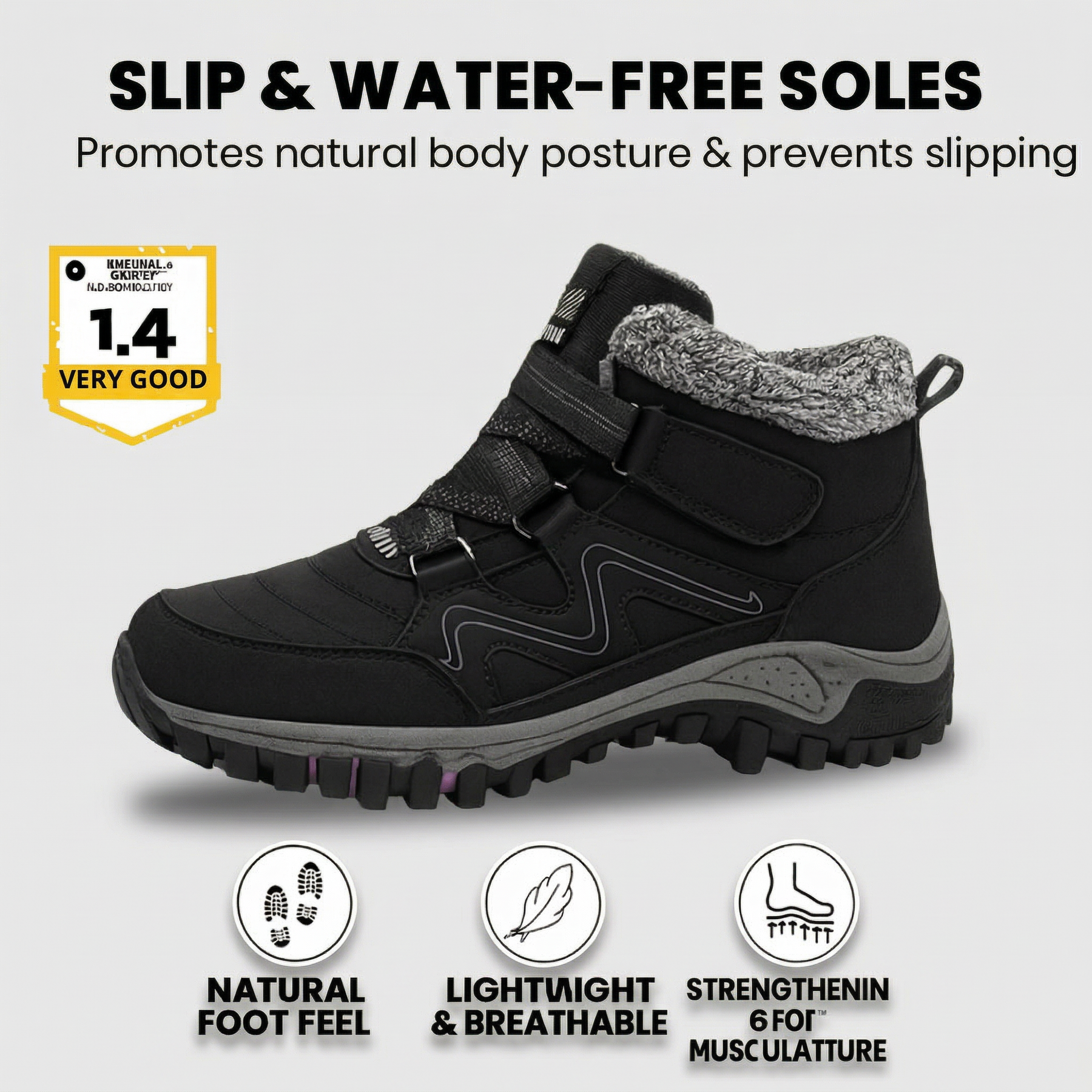 OrthoFit UltraWarm – Anti-Slip Waterproof Winter Boots