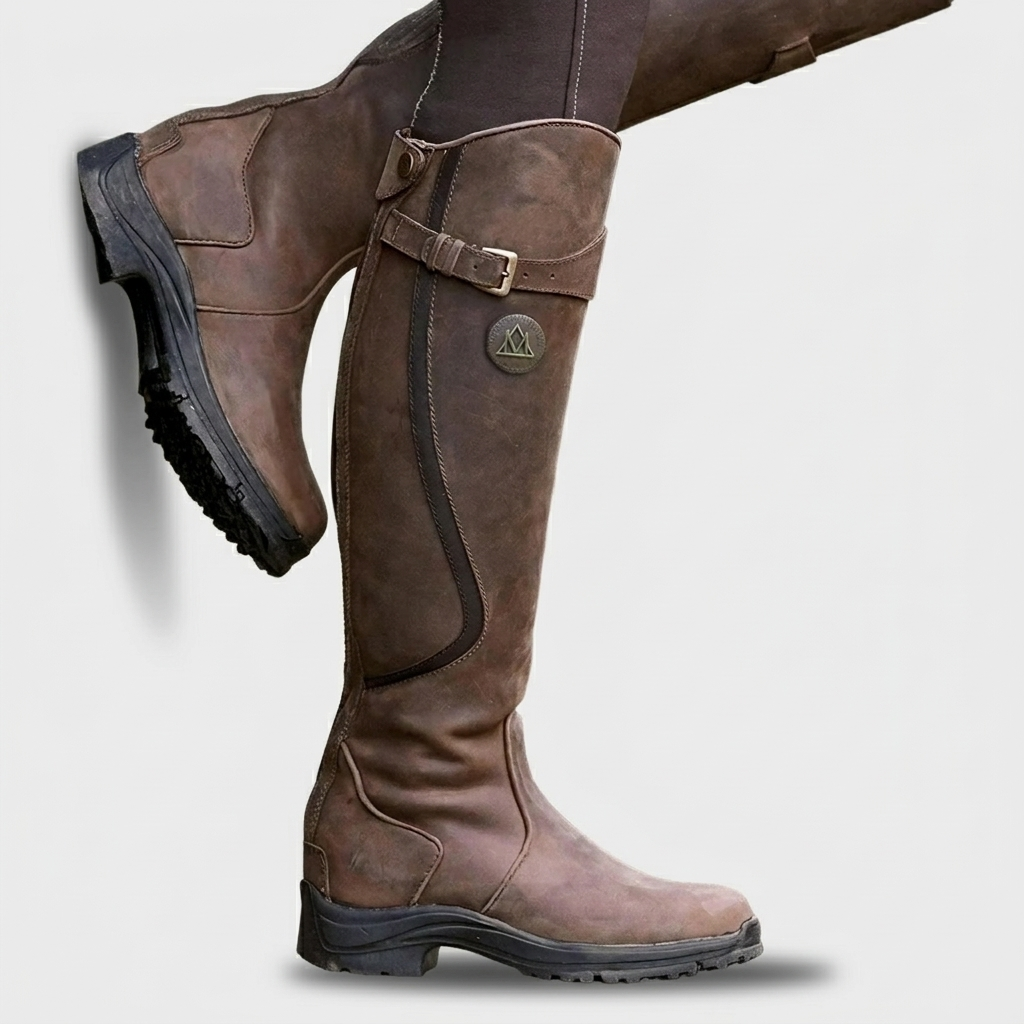 Evelyn | Waterproof Leather Riding Boots