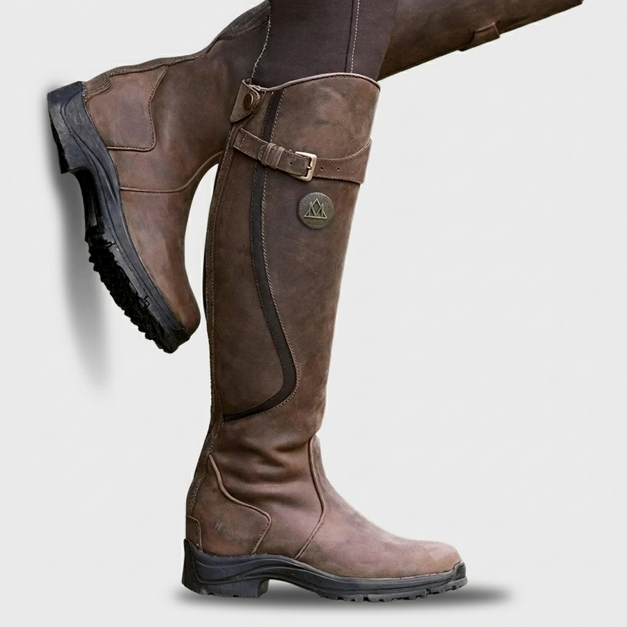 Evelyn | Waterproof Leather Riding Boots
