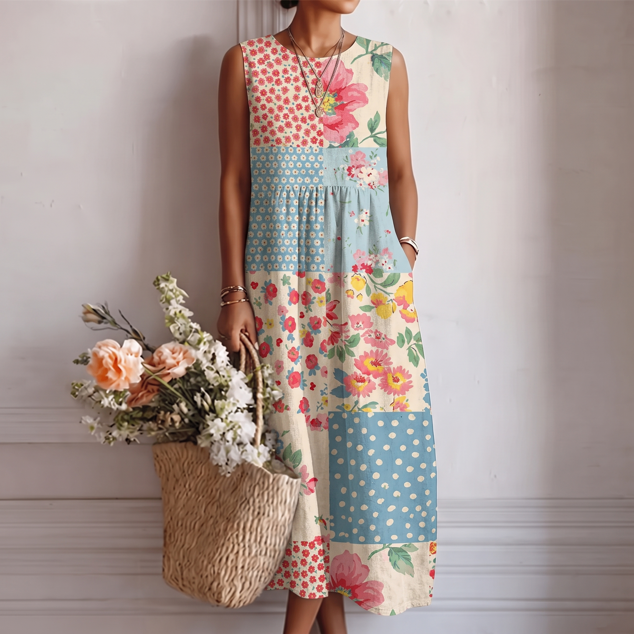 FLORENCE | Sleeveless Maxi Dress