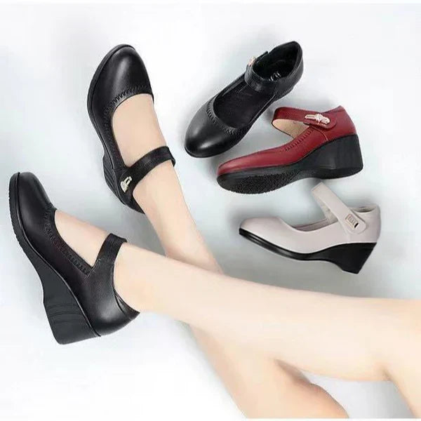 Camila Comfort Leather Support Shoes