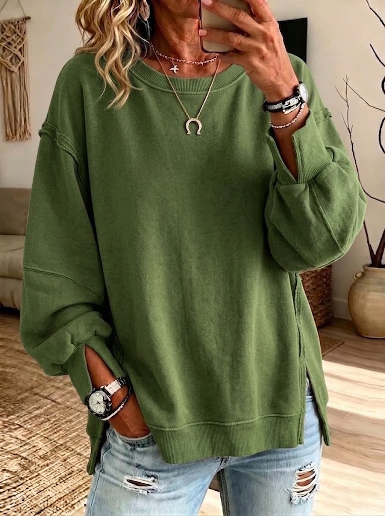 The Harper Oversized Cotton Sweatshirt