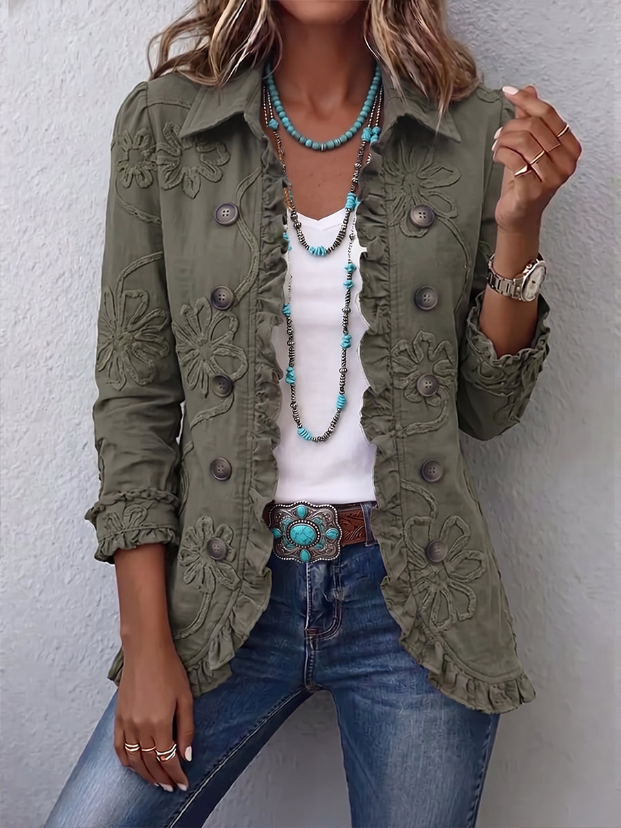 Laurel Linen-Blend Button Vest