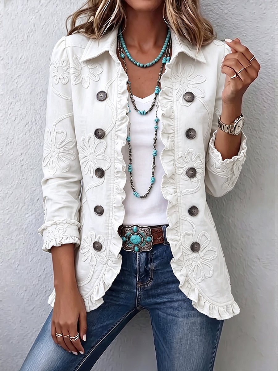 Laurel Linen-Blend Button Vest