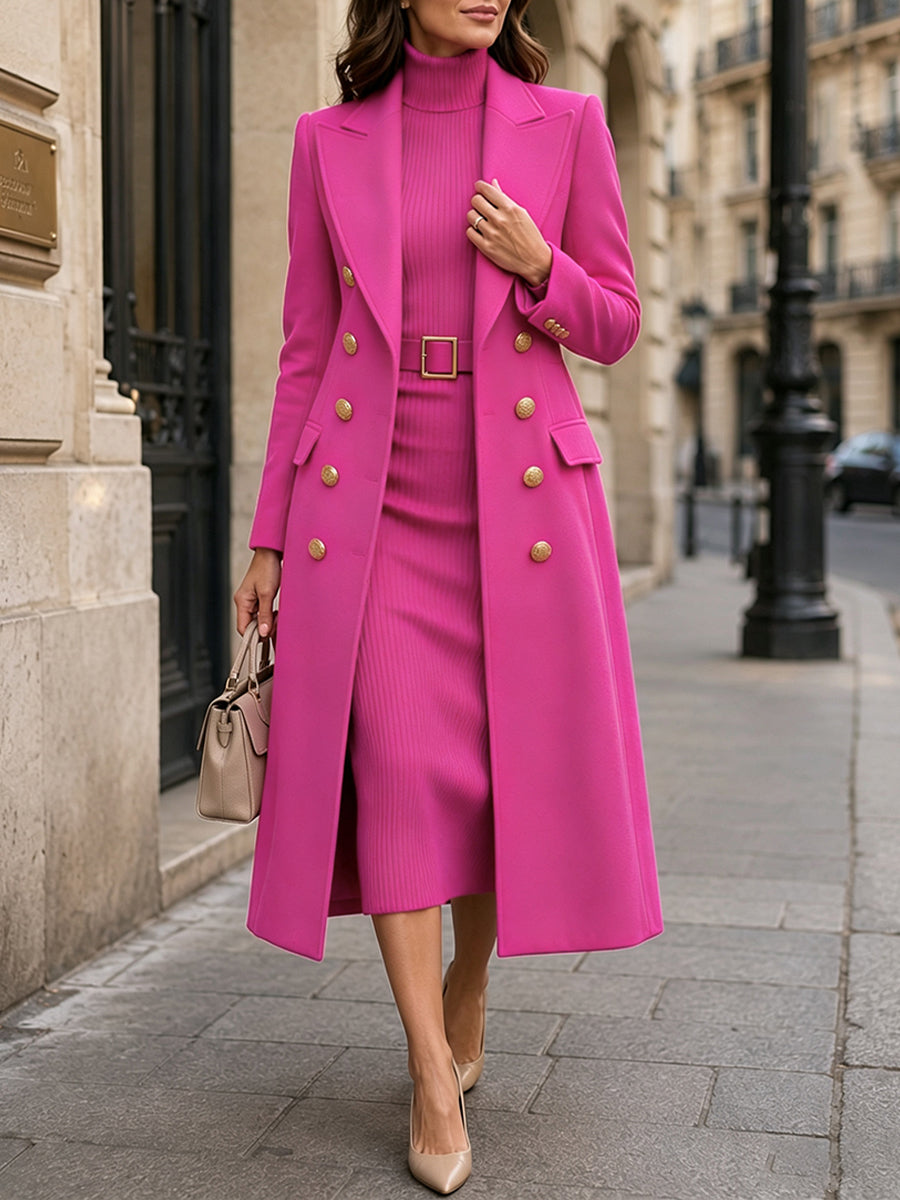 Eleanor | Tailored Double-Breasted Long Coat
