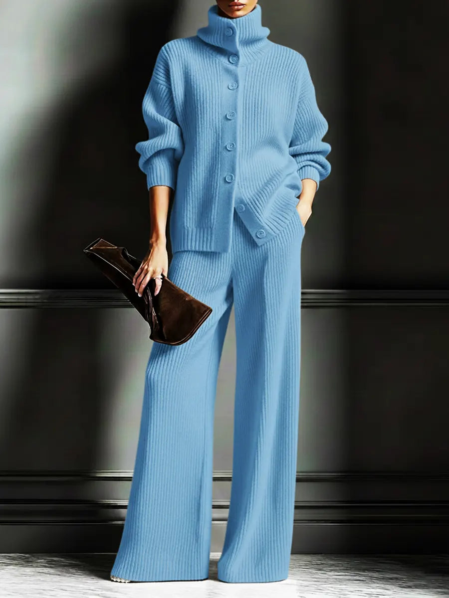 Clara | Relaxed Cardigan & Wide-Leg Pants Set