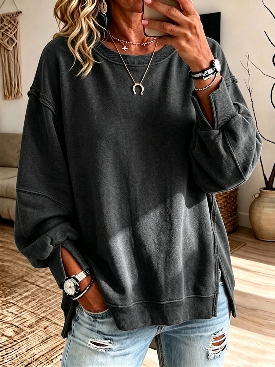 The Harper Oversized Cotton Sweatshirt