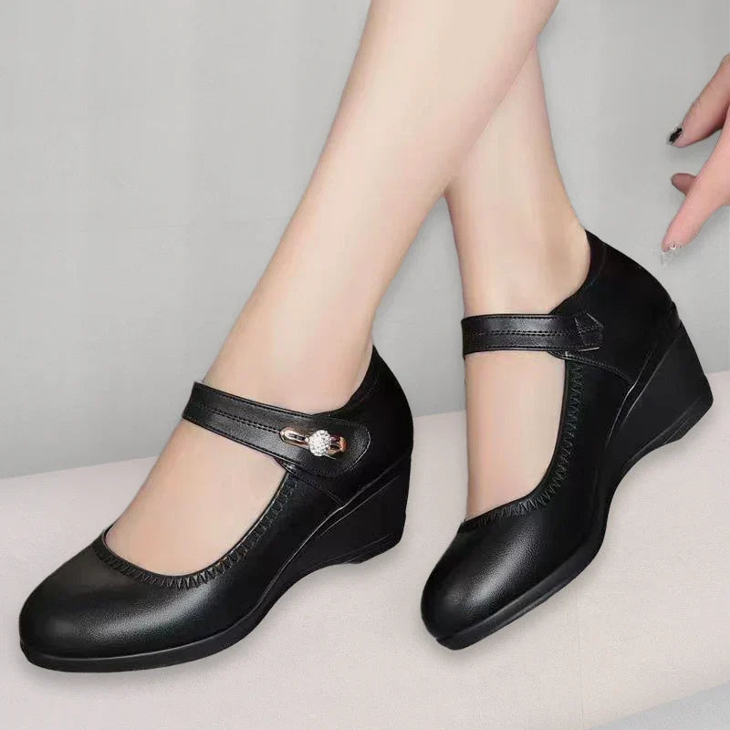 Camila Comfort Leather Support Shoes