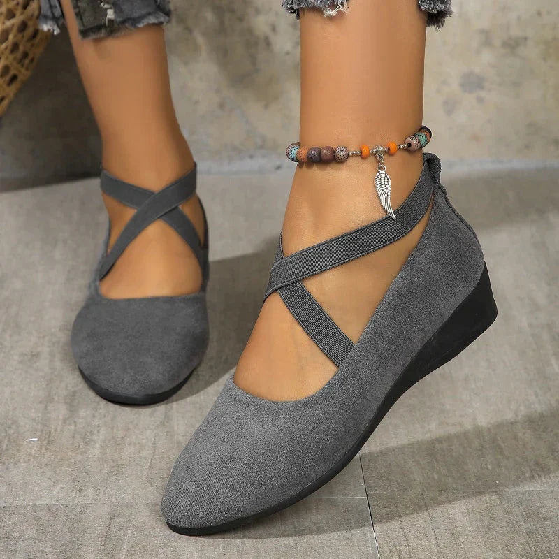 Delphine™ | Comfort Wedge Ballet Flats